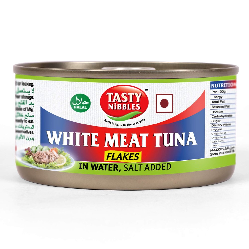 Tasty Nibbles White Meat Tuna Flakes in Water, Salt Added, 185 g