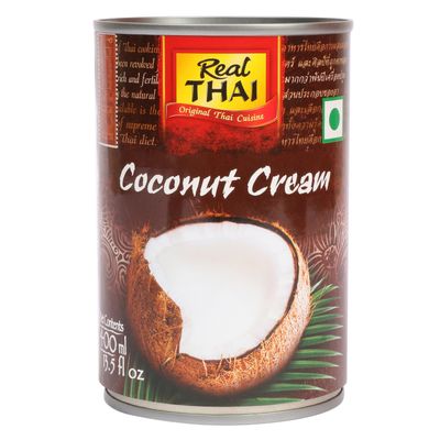 Real Thai Coconut Cream, 400ml (Pack of 1)