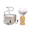 Male Shaving Set Shaving Brush+Soap Bowl+Stand Base Male Facial Hair Cleaning Beard Shaver Kit view 4
