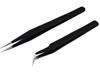 Axtella ESD Non-Magnetic Stainless Steel Tweezers For Mobile, Gadget Repairing, Personal Care- Straight and Curved (Set of 2) view 1