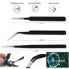 Axtella Non-Magnetic Stainless Steel Tweezers For Mobile, Gadget Repairing, Personal Care (Set of 3) view 2