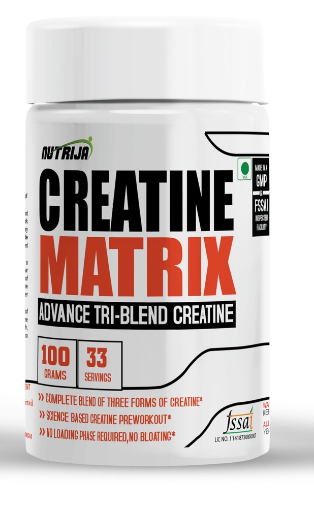 NutriJa CREATINE MATRIX Complete Blend Of Creatine HCL, Creatine Nitrate & Magnesium Chelate -100grams (Pineapple)
