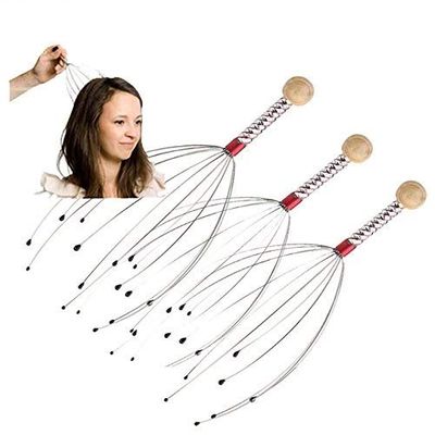 ACP ACUPORESURE Octopus Head Scalp Neck C179 Equipment Stress Release Massage Relaxation Claw Tens Pain Relief Body (3Pcs)