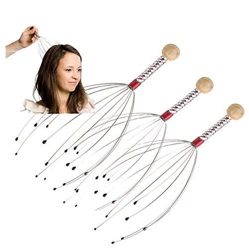 ACP ACUPORESURE Octopus Head Scalp Neck C179 Equipment Stress Release Massage Relaxation Claw Tens Pain Relief Body (3Pcs)