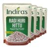Indira's Ragi Huri Hittu, Tasty Popped Ragi Flour (400g x 4), Sugar Free Ragi Malt Mix, Instant Ragi Porridge Mix, Laddu Mix, Roasted Finger Millet Powder, Atta, Taidalu, Nachni, Mandua view 1