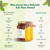 Farm Naturelle Raw Tulsi Honey 1500g| Glass Bottle | 100% Pure Unprocessed & Natural Honey | Ayurvedic & Rich in Vitamins and Minerals | Helps Boost Immunity view 3