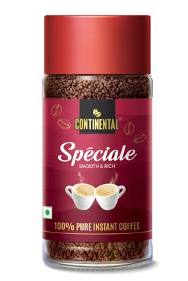 Continental Coffee Speciale Instant Coffee | Premium Arabica Blend | 100% Pure Coffee | Smooth & Rich | Medium Roast | No Added Flavors | 50 G Jar