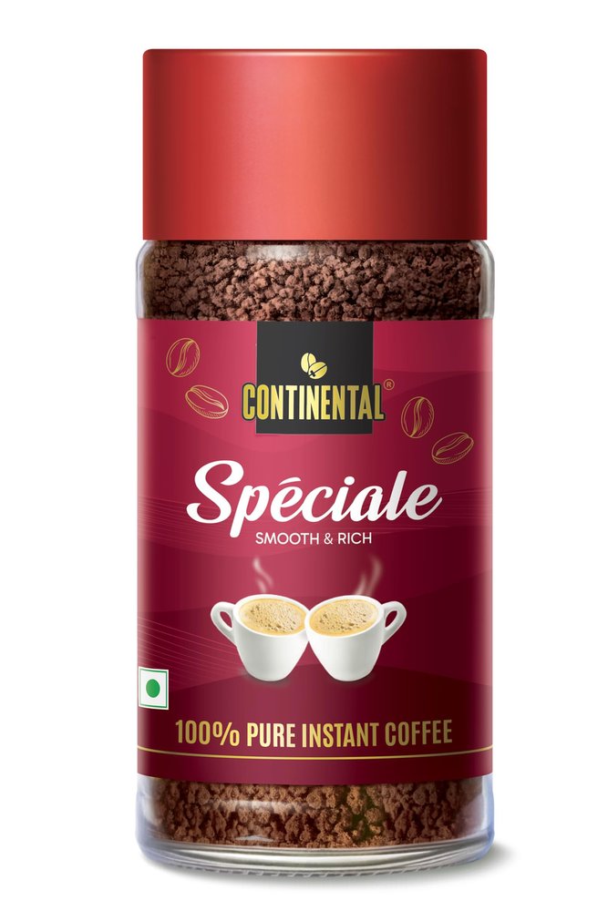Continental Coffee Speciale Instant Coffee | Premium Arabica Blend | 100% Pure Coffee | Smooth & Rich | Medium Roast | No Added Flavors | 50 G Jar