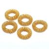 ACP ACUPRESURE Finger Massage Ring Acupuncture Health Care Relax Hand Massage Gold Tool 5pcs view 3