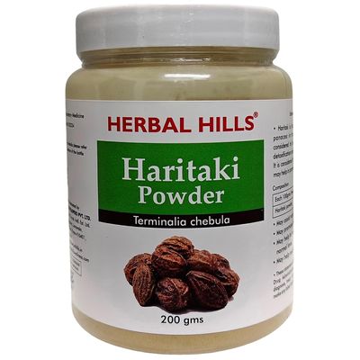 Herbal Hills Haritaki/Harde Powder, (200 gm Pack) | Supports Digestion & Natural Detox | Haritaki Churna For Gut Health & Constipation Relief With Terminalia Chebula