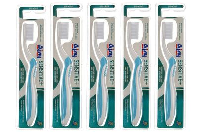 AJAY TOOTHBRUSH Sensitive+ Manual Toothbrush (Pack of 5)
