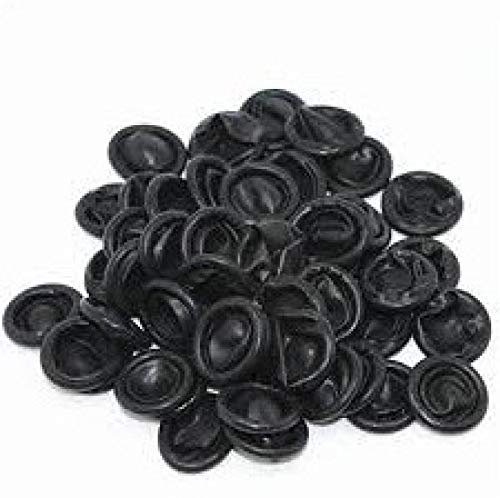 Aadvay Disposable Latex Finger COTS (50pcs, Black Colour)