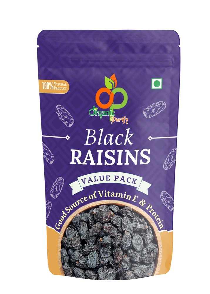 Organic Purify PREMIUM BLACK RAISIN|KALI KISHMISH 1.8KG