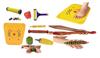 ACi Acupressure Wooden Foot Roller Kit Accupressure Magnetic Stress Mat Combo Kit (Set Of 9) Multicolour view 1