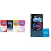 Durex 10 Count Condoms - Extra Thin, Ribbed, Dotted, Time & Mutual Climax (Pack of 4) with Lubrication view 1