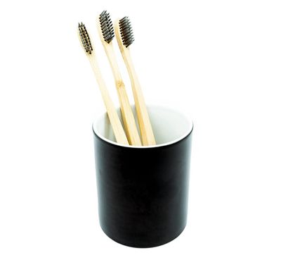 BAMBOO GREENS Adult Manual Toothbrush With Charcoal Infused Bristles-Pack Of (4) Toothbrushes