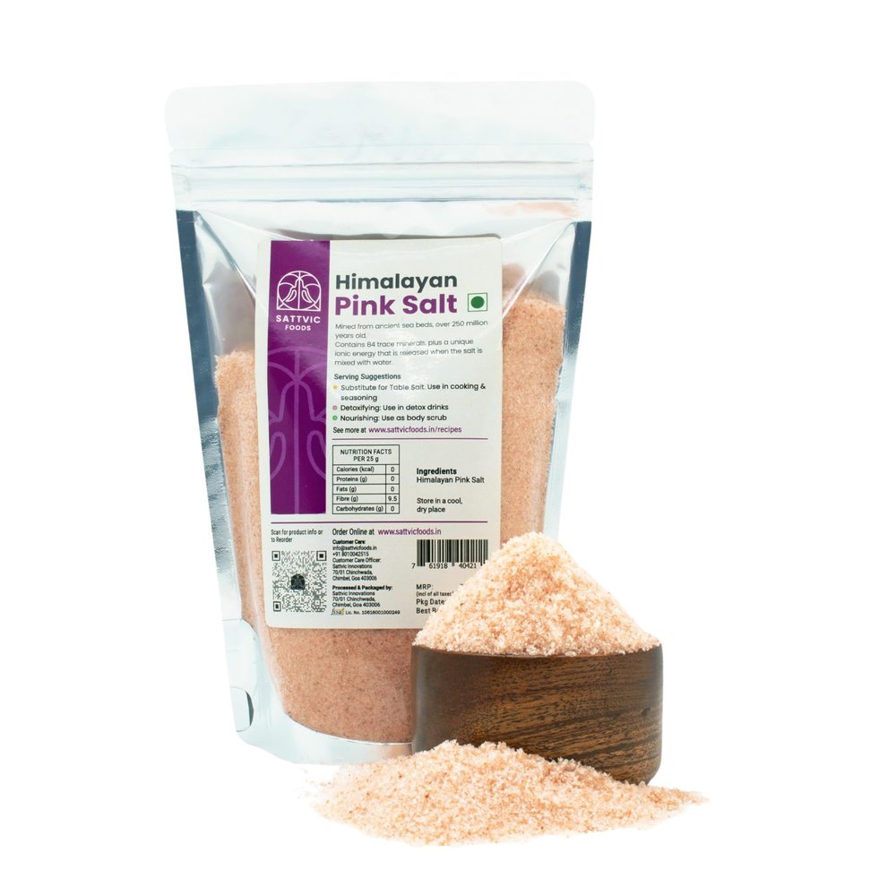 Sattvic Foods Himalayan Pink Salt (3 kg) | Rich in 84 Trace Minerals, Pure Rock Salt | Stone-Ground, No Artificial Colour or Additives | Natural Detoxifier, Ideal for Cooking, Bath Soak & Skincare
