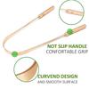 JohnBee Tongue Scraper, 2 Pack Copper Tongue Scraper Cleaner for Adults  Kids, Stainless Steel Tongue Scrapers for Removing Bad Breath, 100% BPA Free Fresher Tongue Tools, Help Oral Hygiene view 4