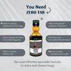 Hindrishi Ayurveda Zero Tar Syrup for Lungs Detox Herbal Supplement with Natural Plant Extracts - Removes Tar from Lungs and Liver Due to Air Pollution & Smoke Regular Variant Set of 3 view 4
