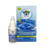 2 Pair Monthly Colored Contact Lenses Zero Power with 30 ml Solution (Green- Blue) view 3