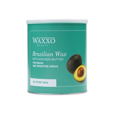 Waxxo Brazilian Liposoluble Wax for Bikini Area & Sensitive Skin Men & Women Hair Waxing | Easy Tan Removal with Avocado Butter | 800ml, Pack of 1