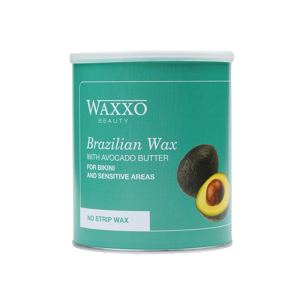 Waxxo Brazilian Liposoluble Wax for Bikini Area & Sensitive Skin Men & Women Hair Waxing | Easy Tan Removal with Avocado Butter | 800ml, Pack of 1