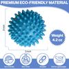 Dryer Balls Laundry Anti Static - 6 Pack Reusable Plastic Clothes Drying and Fluffing Fabric Softener Balls 3 inches Assorted Colors view 2