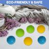 Dryer Balls Laundry Anti Static - 6 Pack Reusable Plastic Clothes Drying and Fluffing Fabric Softener Balls 3 inches Assorted Colors view 4
