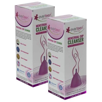 everteen Menstrual Cup Cleanser With Plants Based Formula for Women - 2 Packs (200 ml)