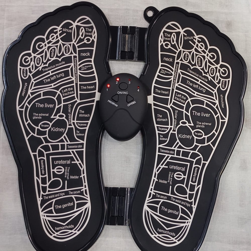 ACi Acupressure India Electric EMS Physiotherapy ABS Stimulator Foot Massager (Black, Standard)