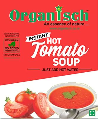 Organisch Hot Tomato Ready to eat Soup (100 gm) - 100% Natural, No Added Preservatives, No Chemicals
