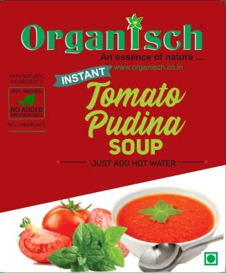 Organisch Tomato Pudina Ready to eat Soup (200 gm) - Healthy & Natural, No Added Preservatives, No Chemicals