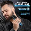 Groomiist IPX6 Waterproof Trimmer for Men 120 Mins Run Time with Quick Charge Corded & Cordless Beard with Rubber Coating on Body | In Box Trimmer, Adapter, Charging Base, Oil, Brush | 1 Year Warranty (CS-42) view 4