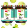 Add me Home Made Amla Pickle Seed less 1Kg Amla ka Achar 500gm + 500gm Glass Jar view 1