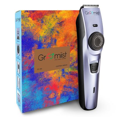 Groomiist Full Body Beard Face Hair Electric Trimmer for Men | Dry-Wet, Private Part Trimming for Man | Adjustable Dial 0.5mm-20mm Length Settings | Stainless Steel Blade 120Min Runtime