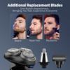 Groomiist All 3 in 1 Floating 3D Rotary Shaving Razor & Cordless Trimmer for Man | Full Body, Head, Face, Ear, Nose & Private Parts Hair Trimming for Men | IPX6 90-Min Runtime with Quick Dock Charging view 2
