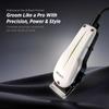 Groomiist Professional Barber & Home Use Taper Hair Clipper Shaving Trimmer for Man | Beard Trimming Machines & Smooth Clean Cutting Shaver for Men | 3M Corded Power, 6 Premium Attachment Combs view 2