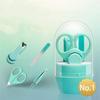 Emoly Baby Manicure Set, 4-in-1 Baby Grooming Kit, Premium Stainless Steel, Baby Nail Clippers, Scissor, File & Tweezer, Baby Nail Care Kit for Newborn, Infant & Toddler (Green) view 3