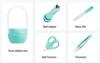 Emoly Baby Manicure Set, 4-in-1 Baby Grooming Kit, Premium Stainless Steel, Baby Nail Clippers, Scissor, File & Tweezer, Baby Nail Care Kit for Newborn, Infant & Toddler (Green) view 4