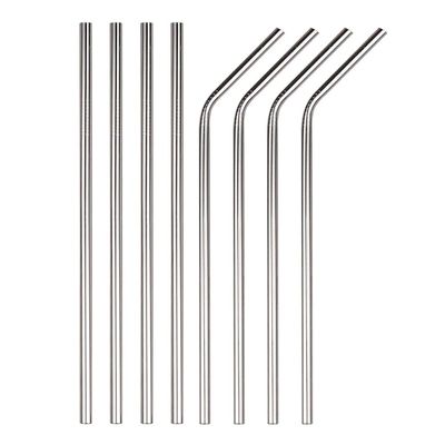 ECO365 Stainless Steel Straw (4 Bent + 4 Straight)