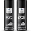 Bombay Shaving Company Activated Charcoal Shaving Foam with Moroccan Argan Oil, 2X Creamier for Superior Glide and Protection, 2 x 266 ml (33% Extra, Value Pack of 2) view 1