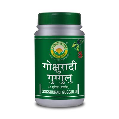 Basic Ayurveda Gokshuradi Guggulu (40 Tablet) Pack of 2