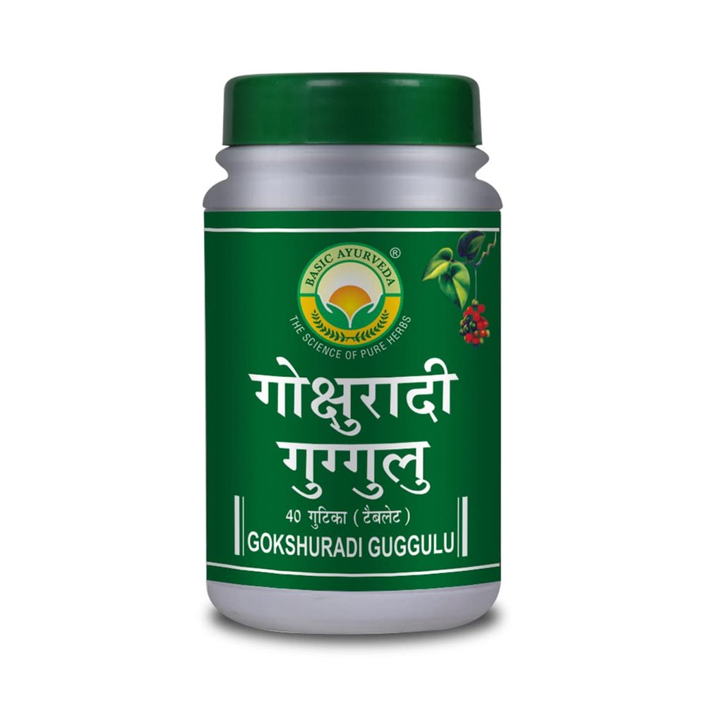 Basic Ayurveda Gokshuradi Guggulu (40 Tablet) Pack of 2