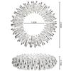 30 Pieces Spiky Sensory Finger Rings, Spiky Finger Ring/Acupressure Ring Set for Teens, Adults, Silent Stress Reducer and Massager (Black, Green, Silver), 30 Count (Pack of 1), Stainless Steel view 2