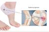 Shulabh Creative Silicone Gel Heel Pad Socks for Heel Swelling Pain Relief Ankle Support Cushion for unisex for Men and Women (Beige, Free Size) - 1 Pair (Biege) view 3