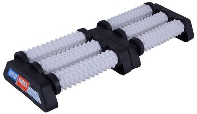 ACP ACUPRESSURE Acu Foot Roller Double (35 x 12 x 4 cm, White) - Foot Massager - Rolling Therapy - Su-Jok Design