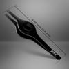 BRV MEN Wide Grip Slant Tweezers - Titanium Coated Stainless Steel - Perfectly Aligned Slanted Tips for Ultra Precision - Professional Tweezers for Eyebrows and Nose/Ear/Facial Hair - (Black) view 3