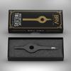 BRV MEN Wide Grip Slant Tweezers - Titanium Coated Stainless Steel - Perfectly Aligned Slanted Tips for Ultra Precision - Professional Tweezers for Eyebrows and Nose/Ear/Facial Hair - (Black) view 4