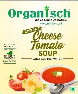 Organisch Cheese Tomato Ready to eat Soup (100 gm) - Enriched with Tangy Tomato, 100% Natural, No Added Preservatives, No Chemicals