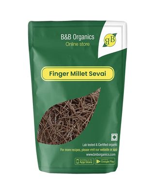 B&B Organics Finger Millet Vermicelli (180 grams)/ Millet Vermicelli/Ragi Sevai